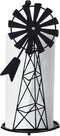 Windmill Paper Towel Holder, Western Standing Roll Holder for Kitchen Countertop, Rustic Country Decor (14.4 Inch)