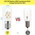 LED Microwave Light Bulb - 40W Incandescent Replacement for Refrigerator, Dimmable Range Hood E17 Base Warm White, Pack