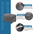 1 H.VERSAILTEX Real Velvet Plush Piece Form Fit Stretch Rectangle Folding Storage Covers Ottoman Slipcovers Removable