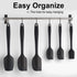 Silicone Spatula Set, 6 Piece Rubber Spatulas, Heat Resistant, Stainless Steel Core for Cooking