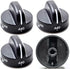 4Pcs 8273103 Gas Range Burner Knob Black Replacement Part for Whirlpool Range Stove, Replaces AP6012363, 8273107,