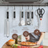 Kitchen Utensils Set, 32 pcs Non-Stick Silicone Cooking Utensils with Holder and Stainless Steel Handle