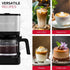 Holstein Housewares Simply Brew 5 Cup Stainless Steel Drip Coffee Maker with Reusable Filter, Black
