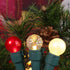 G15 70 19FT Red and White Christmas Lights Outdoor Pearlized Glass LED Mini Globe String Lights for Christmas Tree