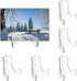 Hipiwe 6 Packs Acrylic Plate Stand Flat Back Easel Clear Acrylic Display Easel for Plate Table Card Holder for Wedding Birthday Home Decoration(3" H x2.7 W x 2.3" D)