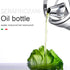 Oil Can Stainless Steel Olive Oil Dispenser Bottle, 550ML Leak Proof Pot for Kitchen Cooking, BBQ, Salad Storage with