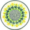 Polish Pottery Plate - Bread & Butter (6 1/4") in Daffodil Design