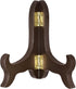 uxcell 4" Easel Plate Holder - Wooden Folding Display Stand in Brown for Picture Frames