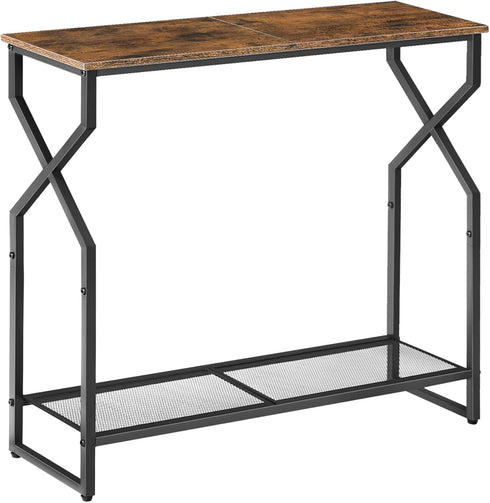 MAHANCRIS 2 Tier Console Table, Sofa Table, Narrow Entryway Table, Hallway Entrance