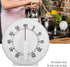 60 Minutes Round Shape Timer, Mechanical Counter Alarm Clock Manual Cooking Ring Timers Home Egg Baking Steaming Convenient Cute Visual Vintage Countdown Kids Teacher Exercising Meeting White by Lwuey