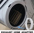 Air Conditioner Exhaust Hose Connector, ABS Adjustable Duct Interface Fitting Adapter