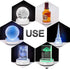 IFOLAINA LED Light Base Display Stand for Crystal Ball Glass Art Tumbler, RGB Multicolor Lighting