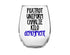 Because Deployment Wine Glass, Deployment Gifts for Proud Military Wife