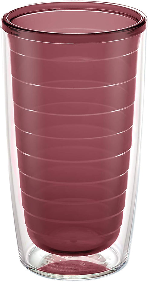 Tervis Clear & Colorful 16oz Double Walled Insulated Tumbler Travel Cup, Made in USA, Keeps Drinks Cold & Hot,