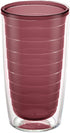 Tervis Clear & Colorful 16oz Double Walled Insulated Tumbler Travel Cup, Made in USA, Keeps Drinks Cold & Hot,