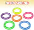 ArtCreativity Pack of 12 Neon Spring Bracelets - Assorted Elastic Plastic Wristbands, Fun Party Favor, Goodie Bag
