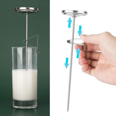 AikTryee Candy Thermometer Cooking Thermometer with Instant Read Dial Meat Thermometer for Cooking Candy Deep Fry Oven