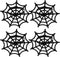 FRCOLOR 4pcs Metal Spider Web Napkin Holder, Halloween Napkin Rings for Festival Parties Weddings
