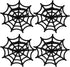 FRCOLOR 4pcs Metal Spider Web Napkin Holder, Halloween Napkin Rings for Festival Parties Weddings