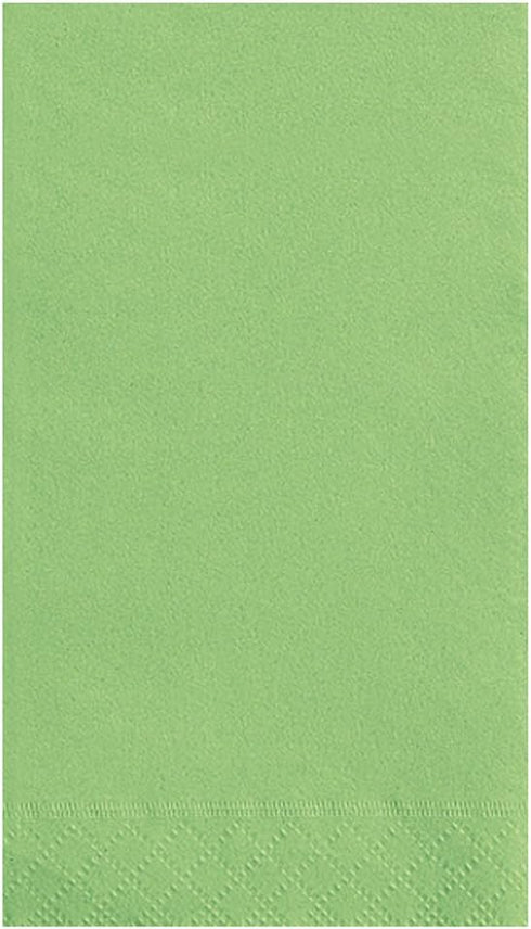 Lime Green Solid Guest Towels - Pack Of 20 - Absorbent Paper