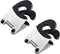 DOITOOL 2pcs Pot Clip Holder Utensil Rest, Stainless Steel Kitchen Gadget for Home Restaurant (Black)