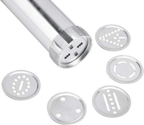 Topyond Cookie Press with 24 Nozzles, Adjustable Biscuit Maker Machine, Cookie Gun for Baking Cakes, 20 Discs