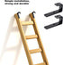 8 Pack Bunk Bed Ladder Hooks, Vinyl Coated Iron Heavy Duty Hook Brackets for Bed Decoration Tool