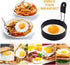 Yevior 4 Pack Egg Rings, Round Egg Cooker Rings for Frying, Shaping Cooking Eggs, Kitchen Gadgets