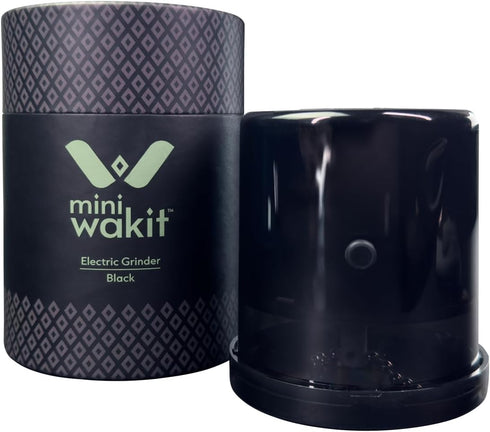 Mini Wakit Grinder (Black) Rechargeable Electric Herb Grinder with Patented Ball &