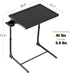 Allpop 6 3 TV Tray Table - Adjustable TV Dinner Tray for Eating, Folding Laptop Table with Heights & Tilt Angles, Cup