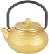 Japanese Cast Iron Teapot, Gold Tetsubin Tea Kettle, 50ml Mini Teapot Kettle, Traditional Japanese Teapot with Handle