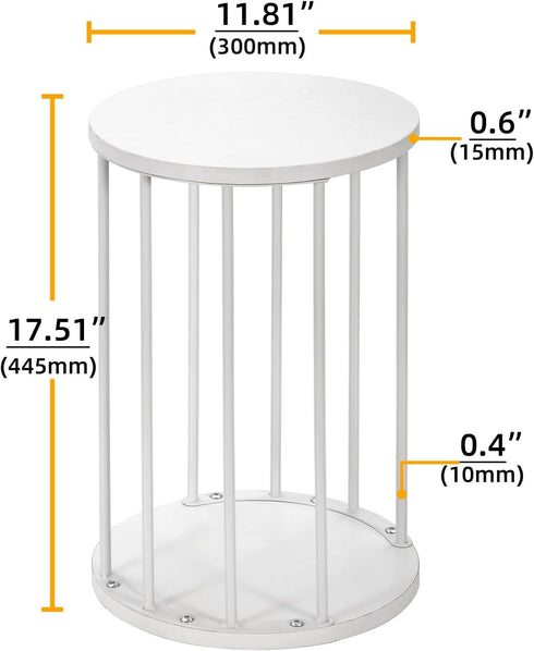 Room,Bedroom(White,18In) Plant Stand Indoor,small plant stool,Flower Pot Corner stand holder,Mid Century Heavy Duty