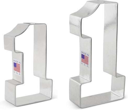 Ann Clark 2-Pc. Cookie Cutter Set, Made in USA, 3.25" & 4.5", Number 1