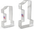 Ann Clark 2-Pc. Cookie Cutter Set, Made in USA, 3.25" & 4.5", Number 1