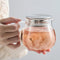 IwaiLoft Glass Teapot with Removable Stainless Steel Filter, Stovetop & Microwave Safe, 15OZ