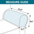 Turquoize Stretch Armrest Covers for Chairs, Anti-Slip Furniture Protector Set of 2, Dusty Blue