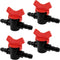 ZAC-Irrigation Accessories for Home Gardening, 3/8inch Drip Irrigation Switch Valve, 4pcs