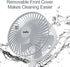 6-Inch Portable Battery-Operated Desk Fan, Rechargeable Electric Mini Fan with 4 Speed Levels for Home Office Camping
