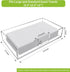 Acrylic Guest Towel Napkin Holder,Clear Bathroom Paper Hand Towels Storage Tray,Disposable Towel Holder