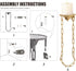 Set 2 Candle Sconce of - Medieval Metal Wall Decorations - Retro Chain Wall Candle Sconces - Gold