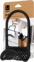 Modern Black Sling Sponge Holder for Kitchen Sinks - Flexible Design, No Suction Cups