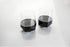 Viski Raye Faceted Crystal Wine Glasses - Set of 2, No-Lead Premium Crystal Clear Glass, Modern Stemless, 20 oz