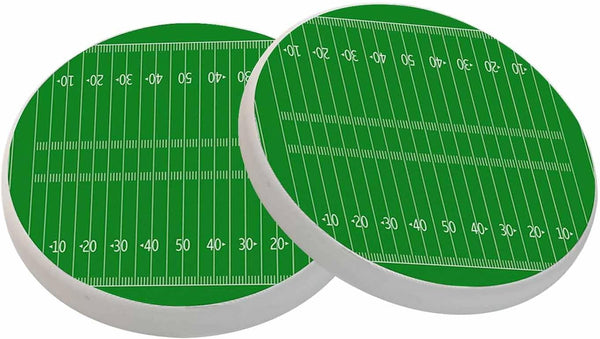 oFloral American Football Field Coasters for Drinks Coasters for Table Ceramic Absorb Stone