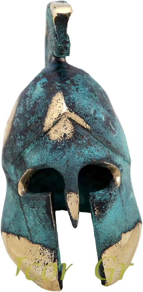 IconsGr Ancient Greek Bronze Museum Replica of Spartan Officer Helmet, Model 389