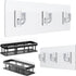 Shower Caddy Adhesive Strips - 2 Pack Replacement for Shower Shelf