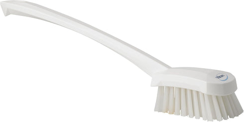 Vikan 41865 Stiff Washing Brush, 15.75", PP/PBT, White