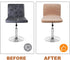 Counter (4, Velvet Bar Stool Seat Covers, Square Barstool Slipcovers, Height Chair Covers Khaki)