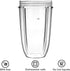 Replacement Cups for Nutribullet, 24oz Blender Cups Compatible with NutriBullet 600w and 900w Blender