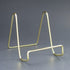 BANBERRY DESIGNS Wire Easel Display Stand Plate Holders, Smooth Plated Brass Metal, 3" H, Pack of 6 Pcs