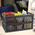 Ramddy 34 3 Packs, Collapsible Milk Crate Quart Stackable Folding Crate for Storage - Save Space